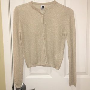 Gold sparkly MISSONI cardigan